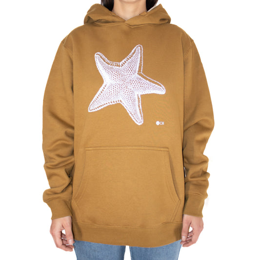 Polerón oversize Estrella de mar color gengibre